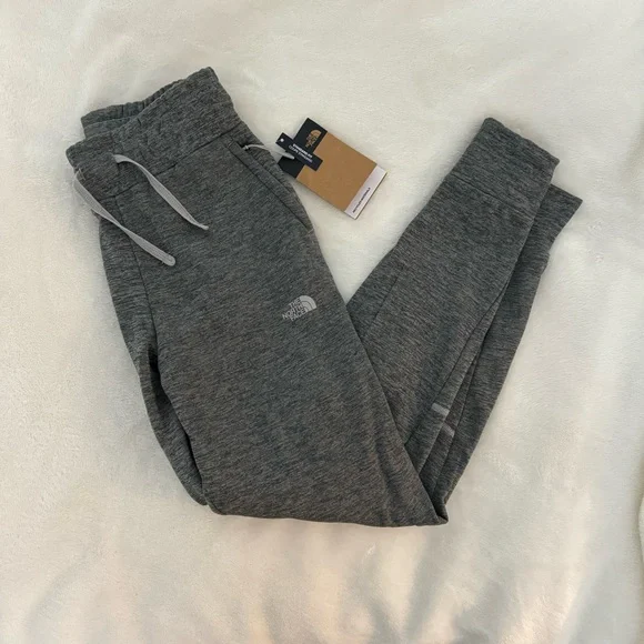 NWT North Face Canyonlands Fleece Joggers Grey XS - Picture 2 of 5